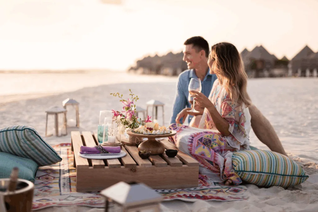 Maldives romantic couple
